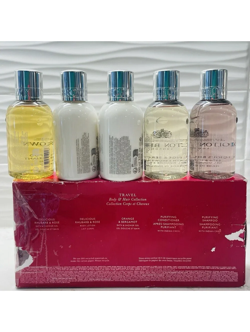 Molton Brown Travel Body & Hair Collection 5 piece Set - NEW